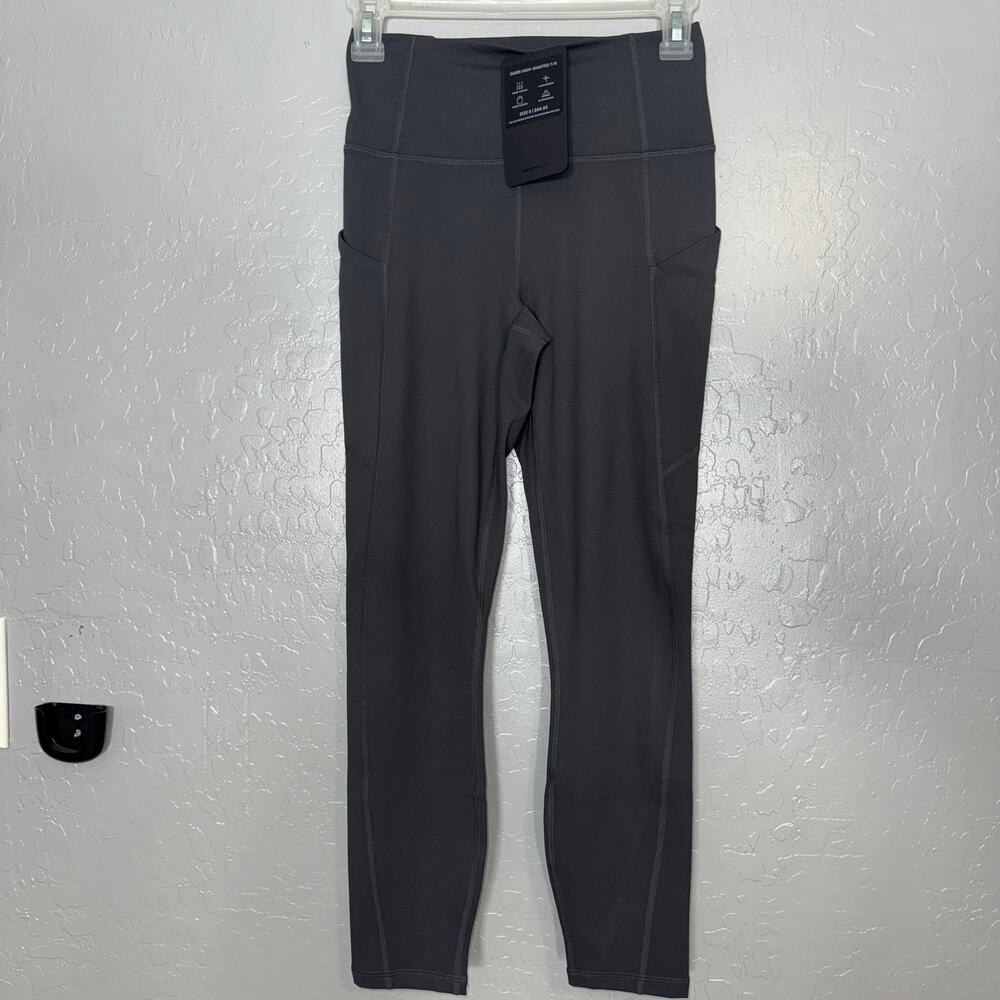 Fabletics Oasis High Waisted 7/8 Leggings, Grey, Small